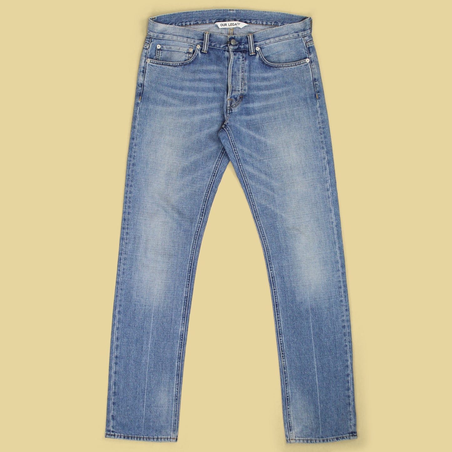 Our Legacy Faded Wash Broken Twill Denim First Cut Jeans