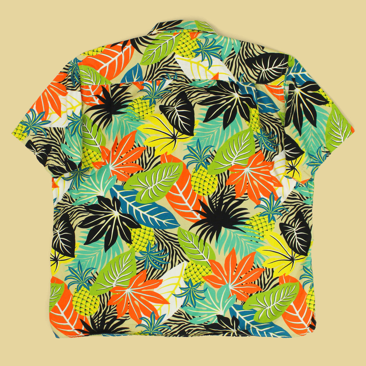 Gitman Vintage Botanical Print Cotton Short Sleeve Camp Collar Shirt
