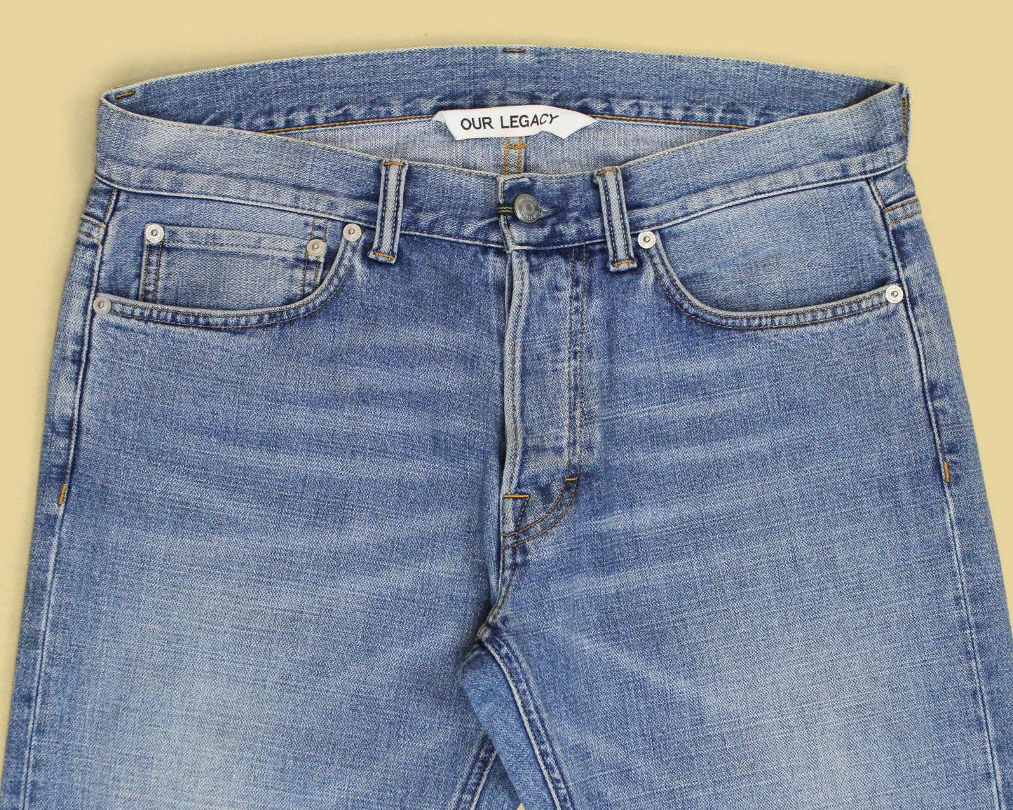 Our Legacy Faded Wash Broken Twill Denim First Cut Jeans