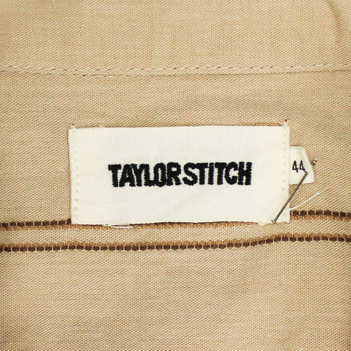 Taylor Stitch Striped Cotton Camp Collar Short Sleeve Shirt
