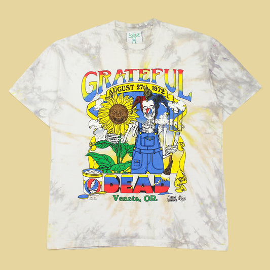 Online Ceramics Grateful Dead Veneta, Oregon 1972 Graphic Tie-Dye T-Shirt
