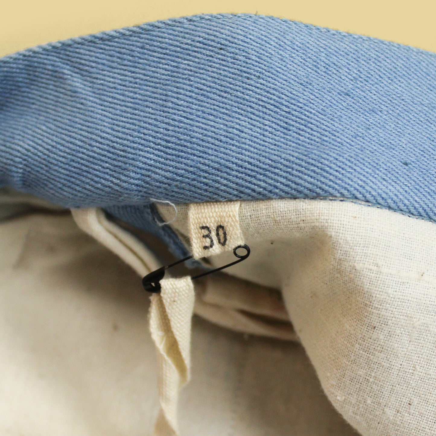 11.11 Sky Indigo-Dyed Cotton Wide Leg Pleated Pants