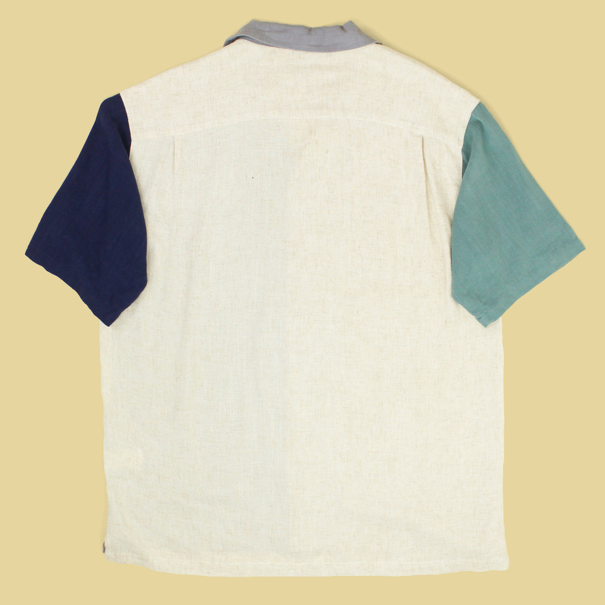 GRN Linen Rayon Short Sleeve Camp Collar "End-of-Day" Shirt