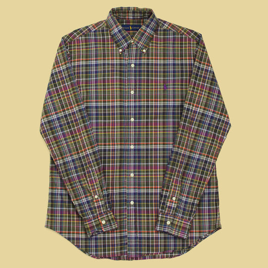 Polo Ralph Lauren Plaid Cotton Long Sleeve Button-Down Shirt