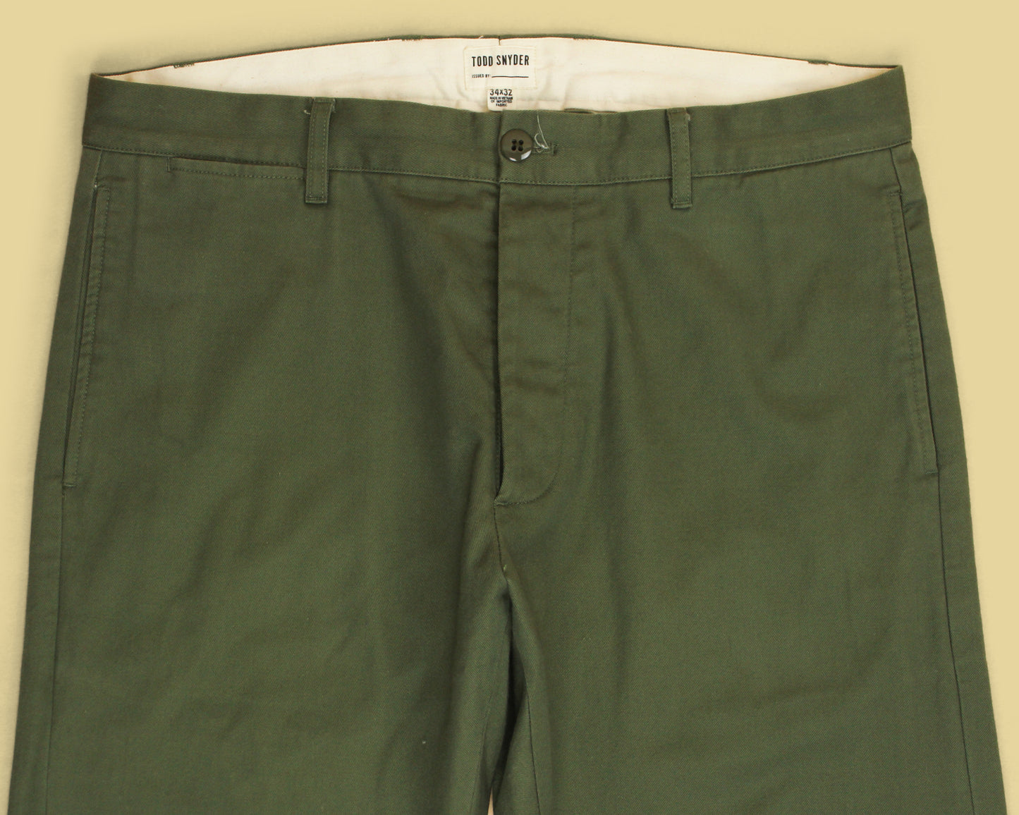 Todd Snyder Selvedge Cotton Twill Chinos