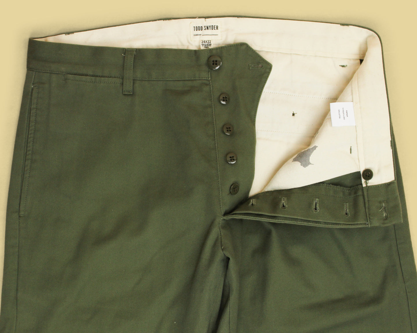 Todd Snyder Selvedge Cotton Twill Chinos
