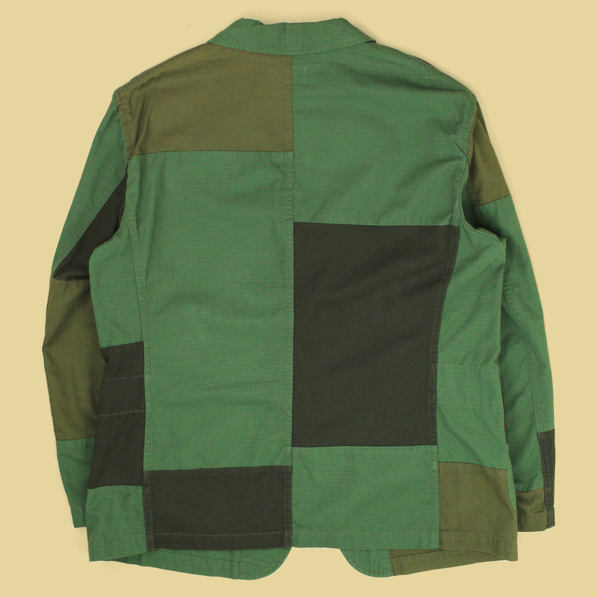Engineered Garments Patchwork Cotton Bedford Jacket