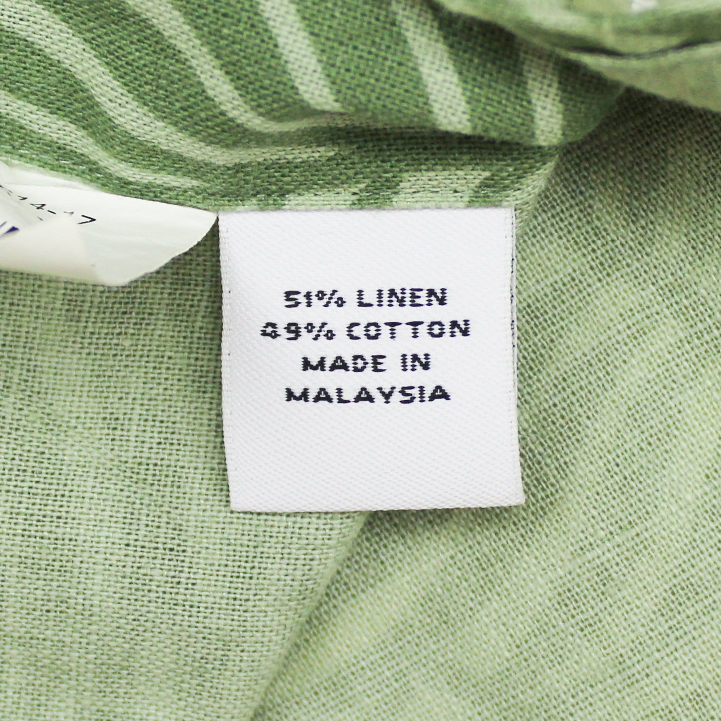 Proper Cloth Palm Print Cotton Linen Short Sleeve Button-Up Shirt
