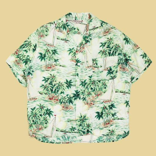 Vintage Kuonakakai Rayon Hawaiian Shirt