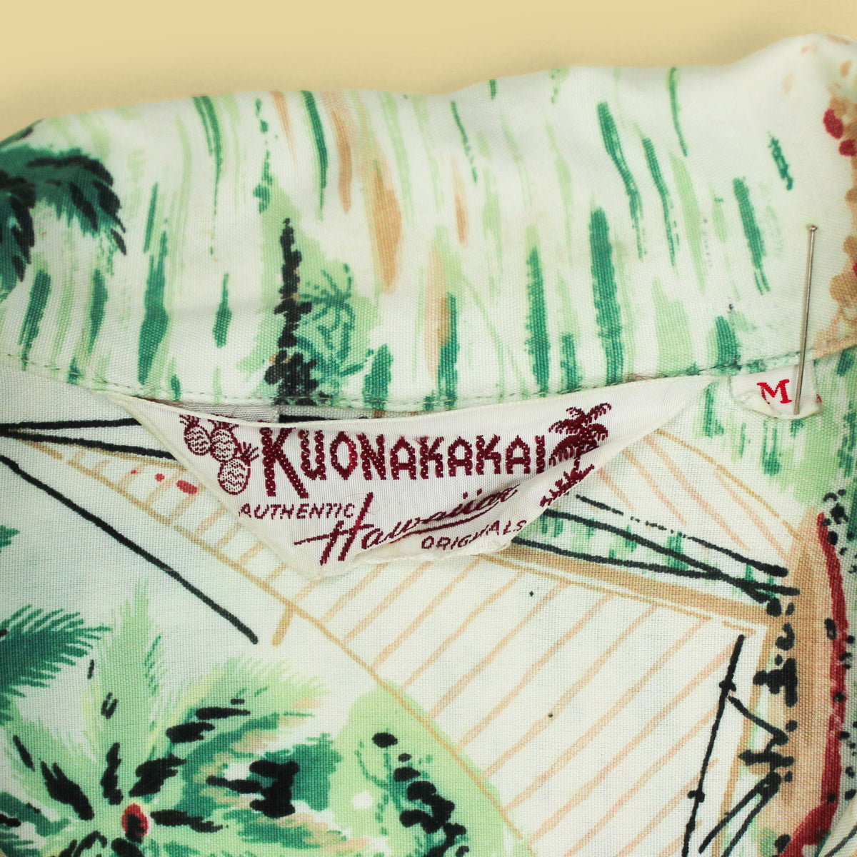 Vintage Kuonakakai Rayon Hawaiian Shirt