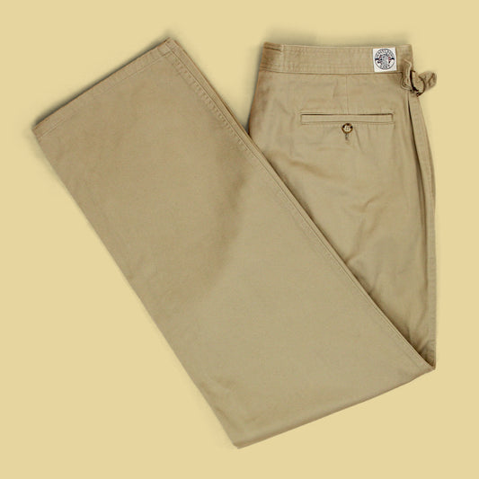 Gant Salty Dog Cotton Twill Side-Tab Pleated Chinos