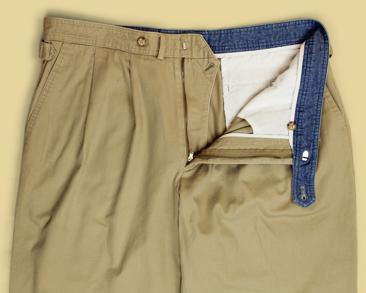 Gant Salty Dog Cotton Twill Side-Tab Pleated Chinos