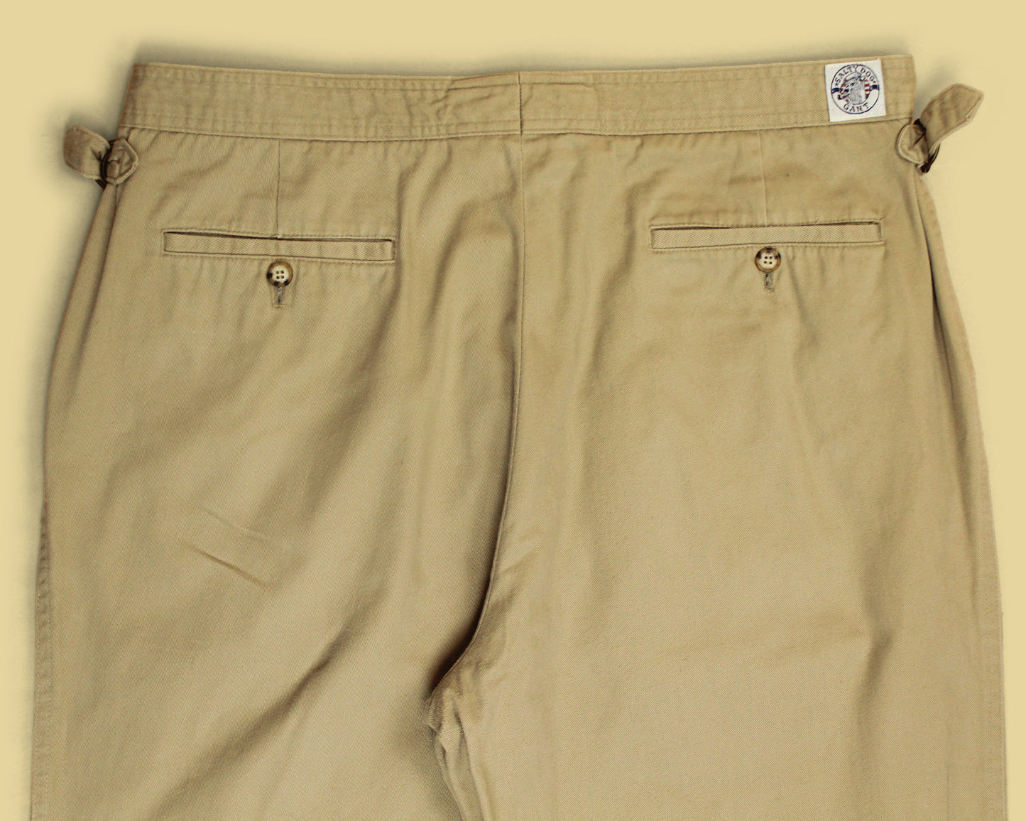 Gant Salty Dog Cotton Twill Side-Tab Pleated Chinos