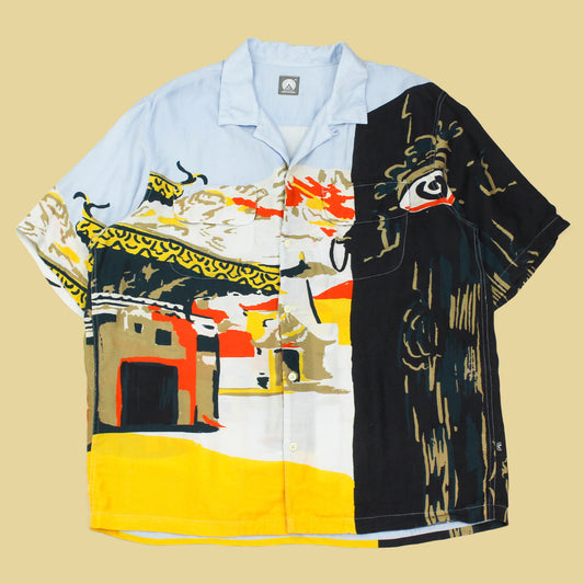 18 East Shangri-La Print Viscose Pionta Camp Shirt