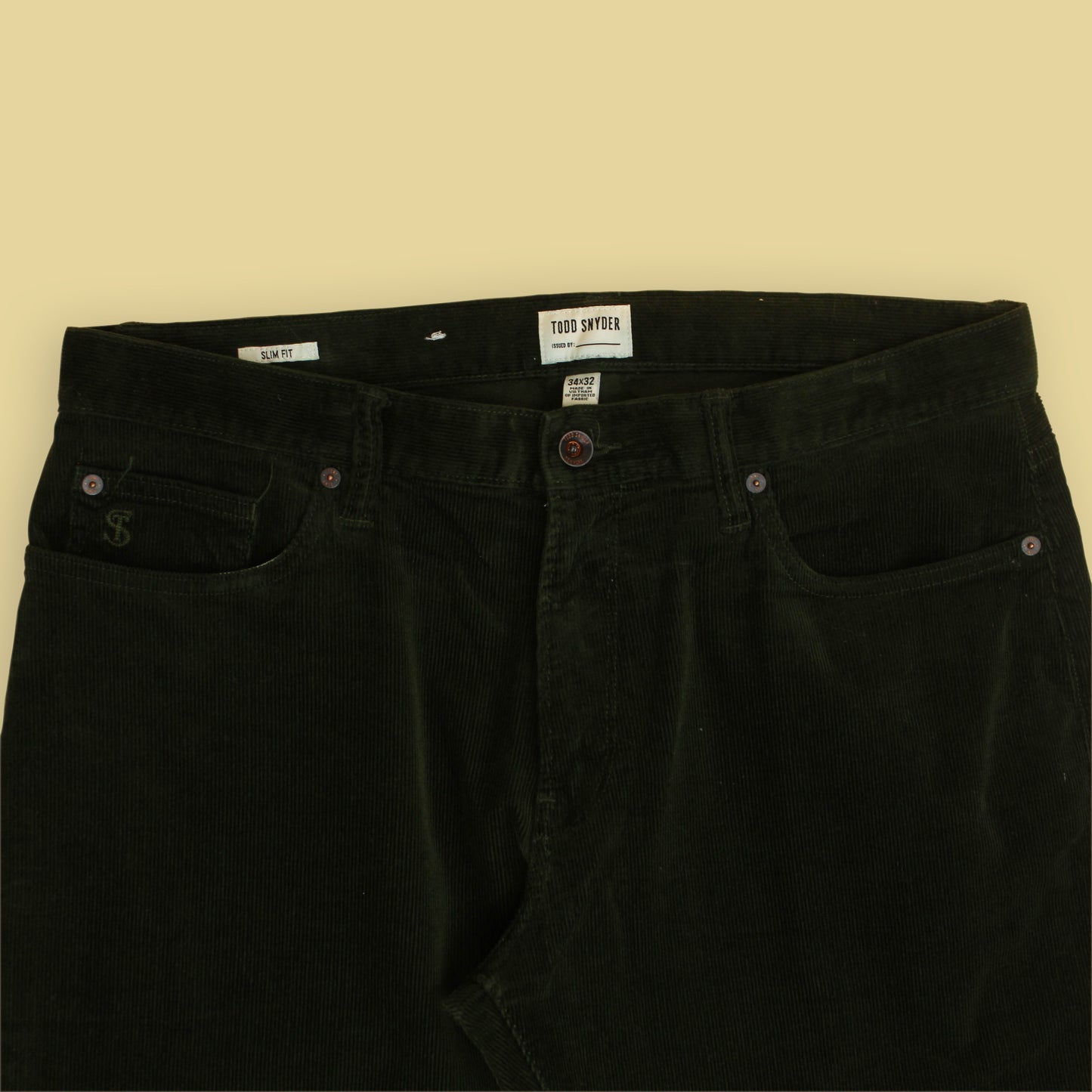 Todd Snyder Stretch Corduroy Slim Fit 5-Pocket Pants