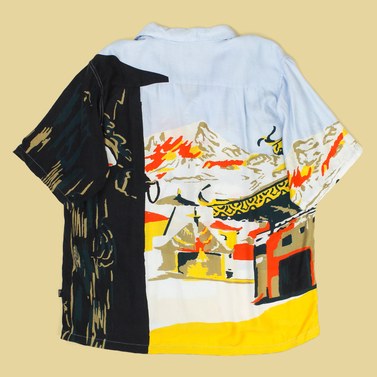 18 East Shangri-La Print Viscose Pionta Camp Shirt