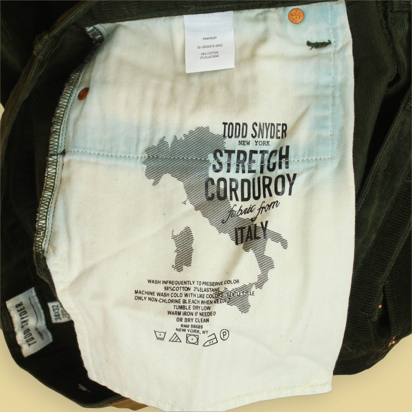 Todd Snyder Stretch Corduroy Slim Fit 5-Pocket Pants