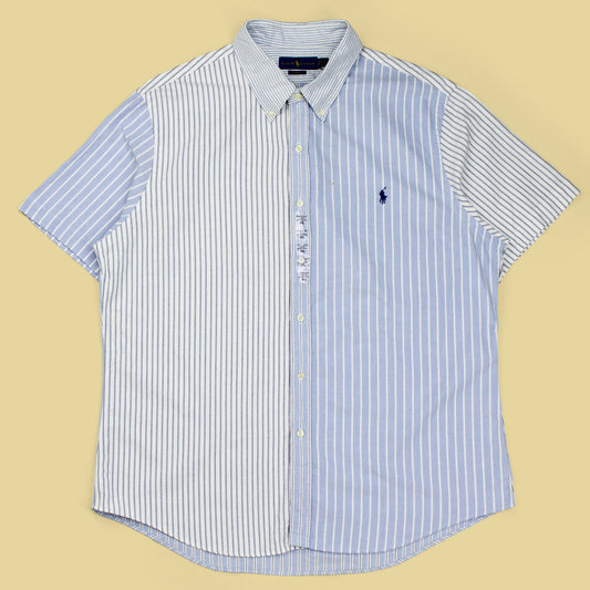 Polo Ralph Lauren Striped Oxford Cloth Short Sleeve Button-Down Fun Shirt