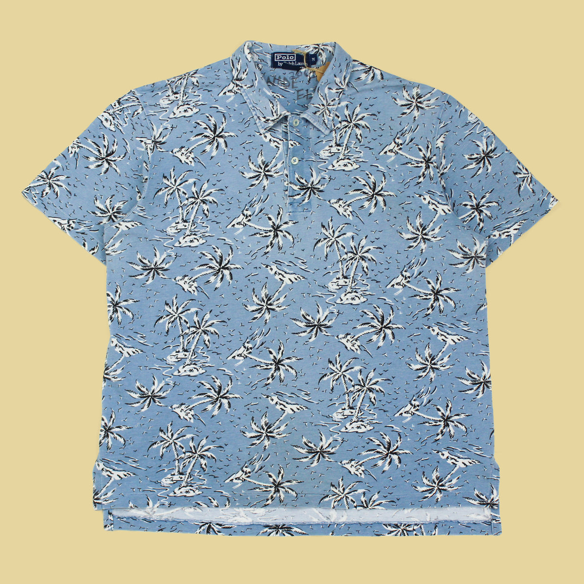 Polo Ralph Lauren Island Print Pique Knit Cotton Polo Shirt