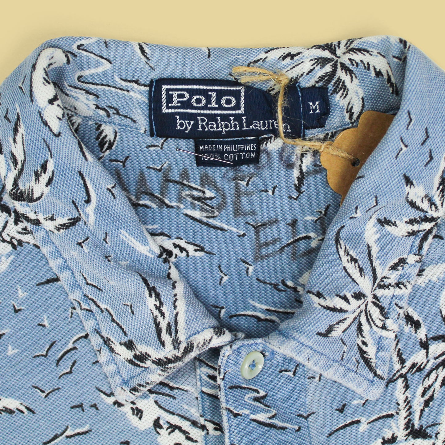 Polo Ralph Lauren Island Print Pique Knit Cotton Polo Shirt