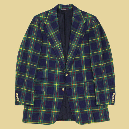 Vintage Polo Ralph Lauren Tartan Linen Sport Coat