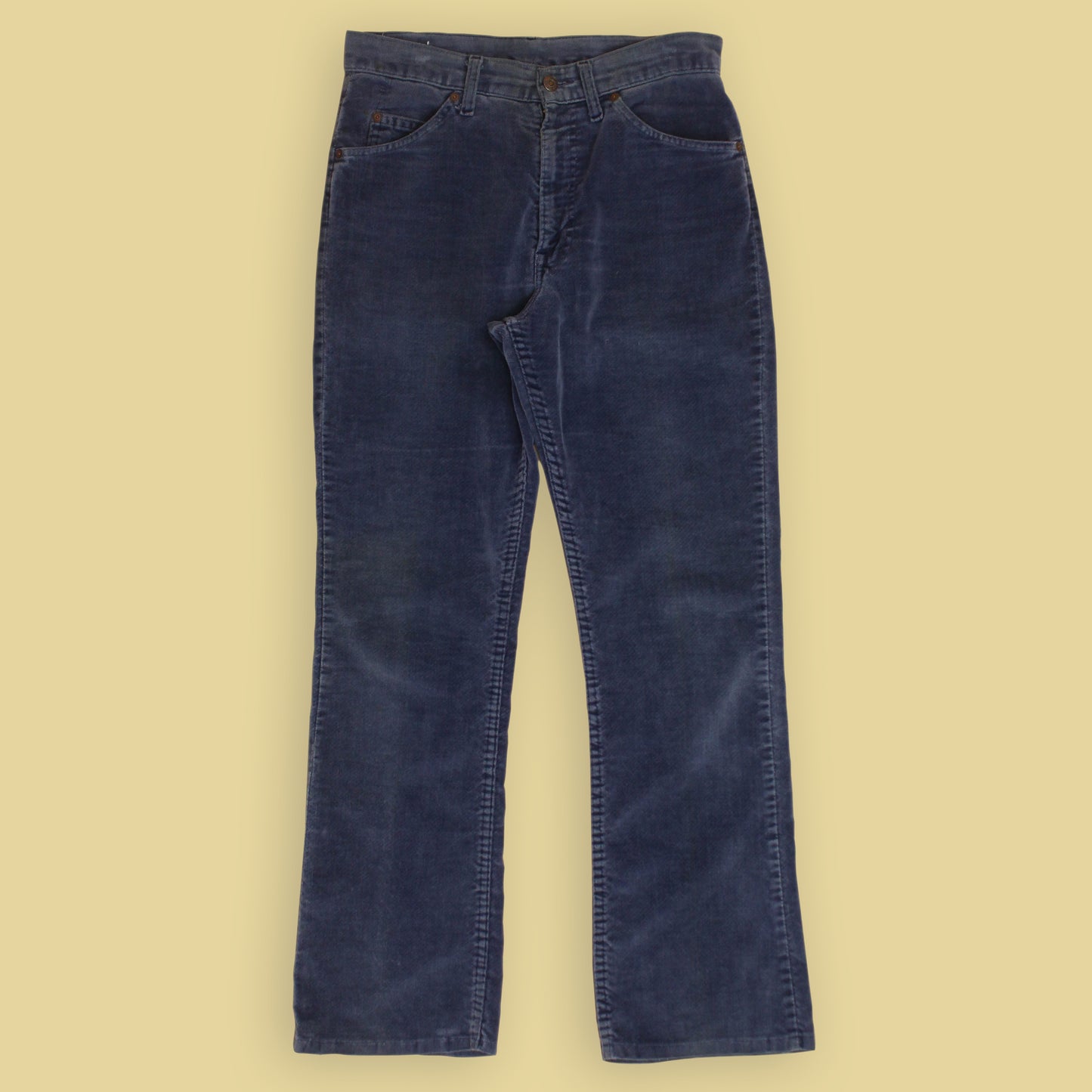 70s Levi's White Tab Velvet 5-Pocket Flared Pants