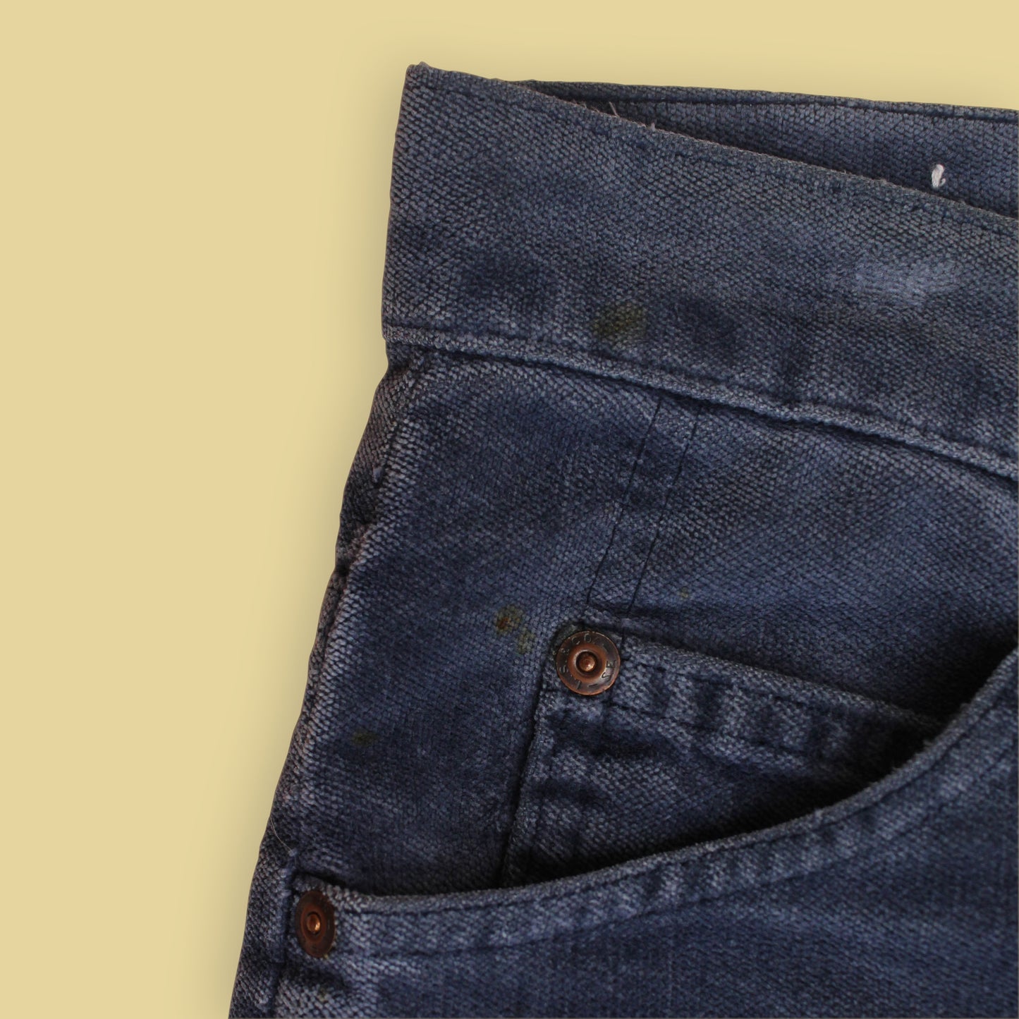 70s Levi's White Tab Velvet 5-Pocket Flared Pants