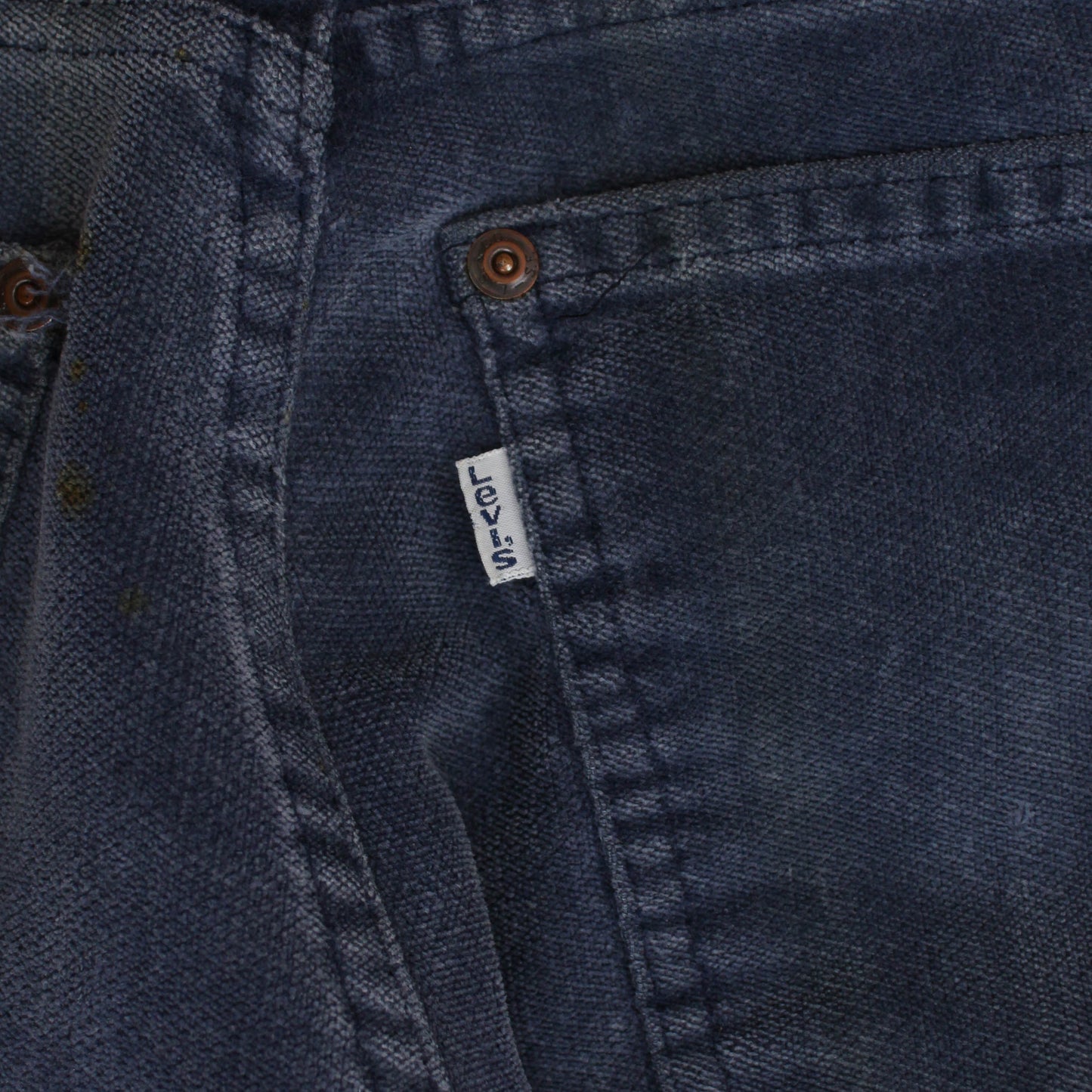 70s Levi's White Tab Velvet 5-Pocket Flared Pants