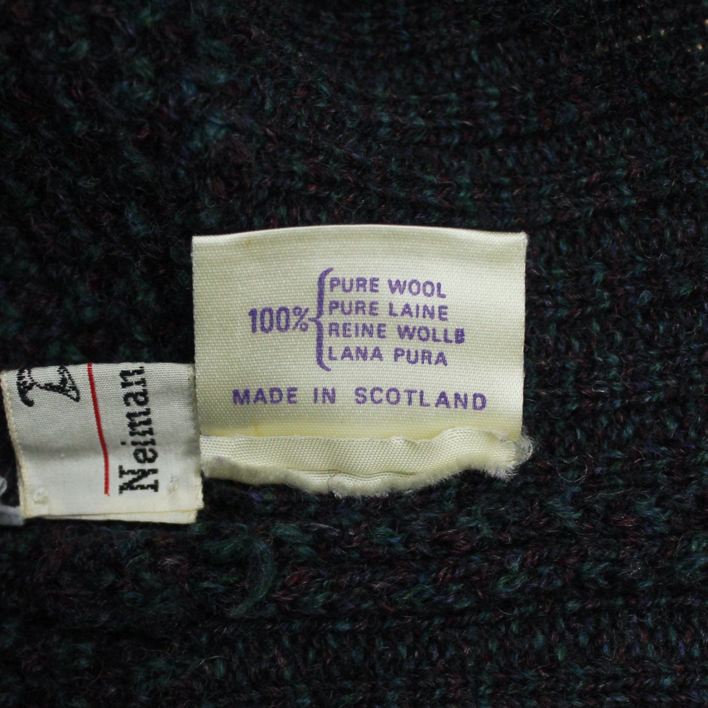 Alexander Julian for Pringle Shetland Wool Crew Neck Sweater