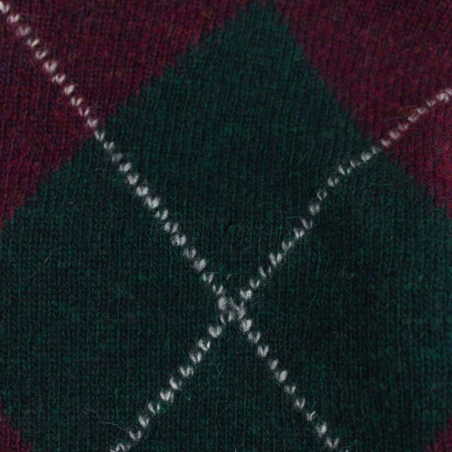 United Colors of Benetton Argyle Merino Wool Turtleneck Sweater