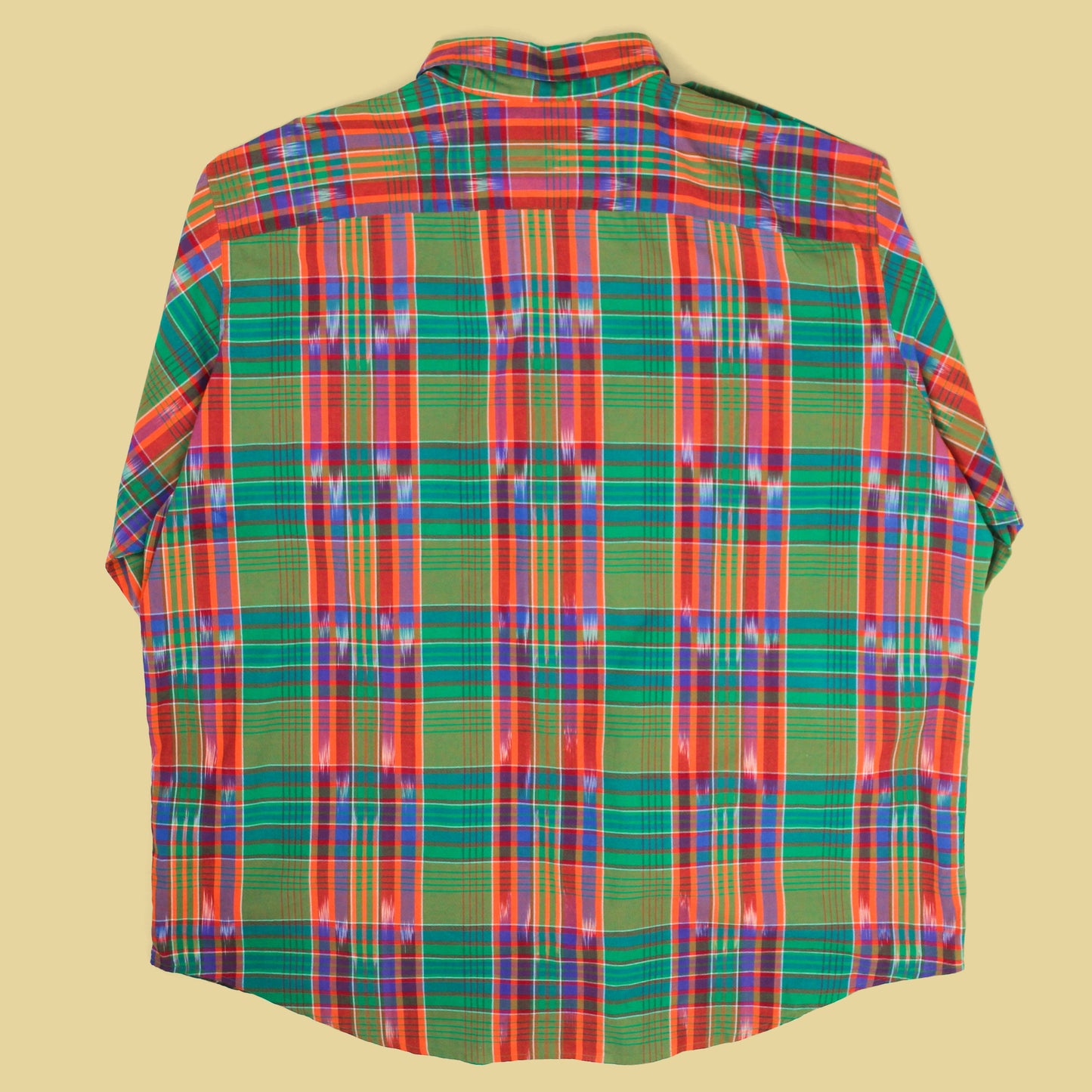 Polo Ralph Lauren Ikat Plaid Cotton Button-Up Safari Shirt