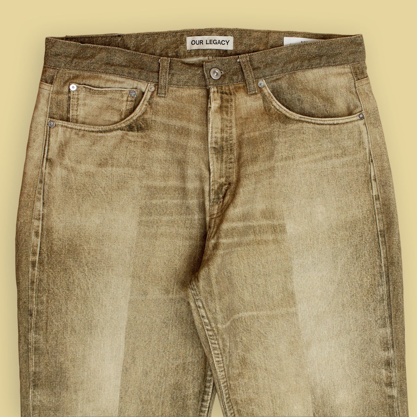 Our Legacy Digital Dual Sand Denim Print Third Cut Jeans