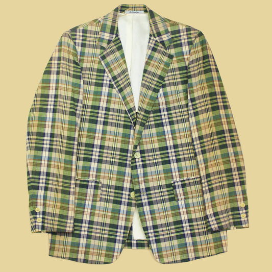 Vintage Orvis Plaid Madras Sport Coat