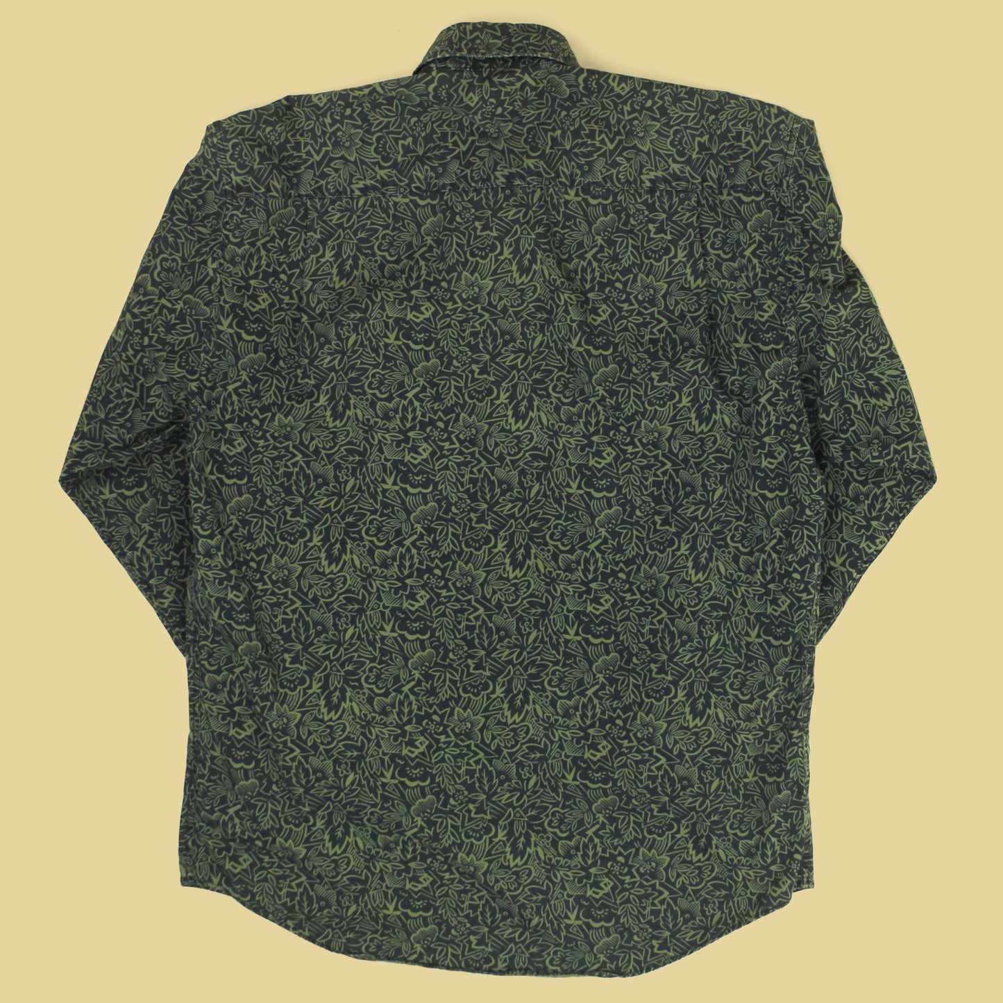 Vintage Gap Floral Print Cotton Button-Up Shirt