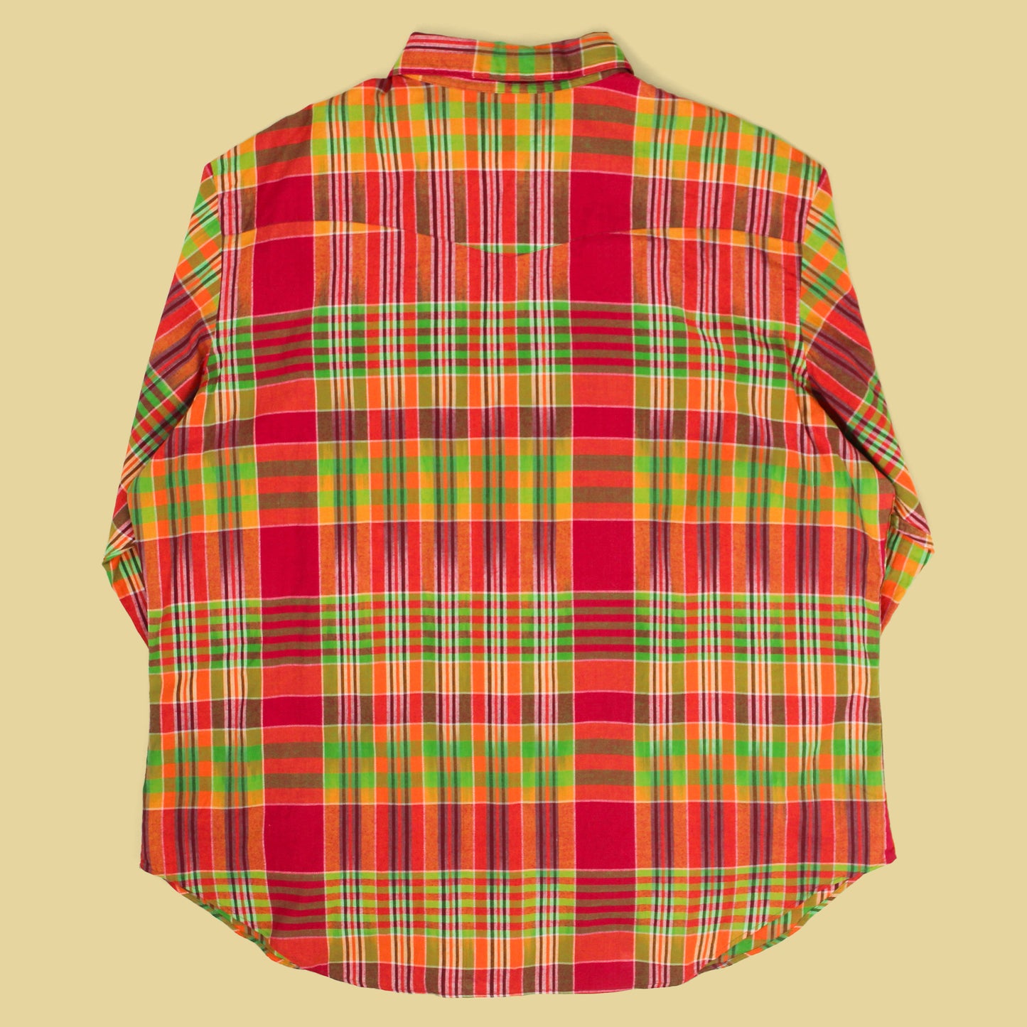 Polo Ralph Lauren Ikat Madras Pearl Snap Western Shirt