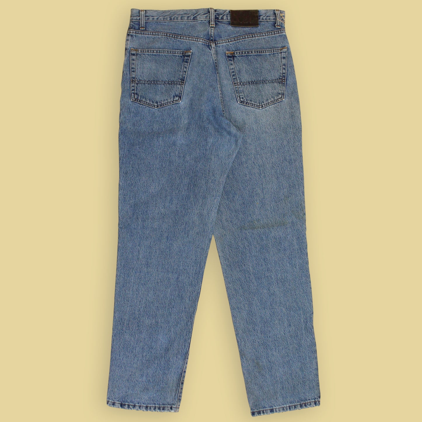 Double RL Stonewash Denim Loose Taper Jeans