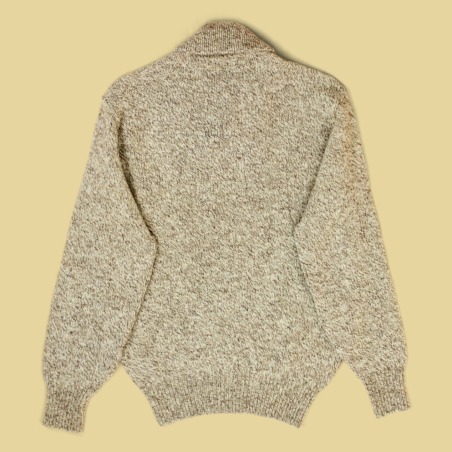 L.L. Bean Ragg Wool Shawl Collar Sweater
