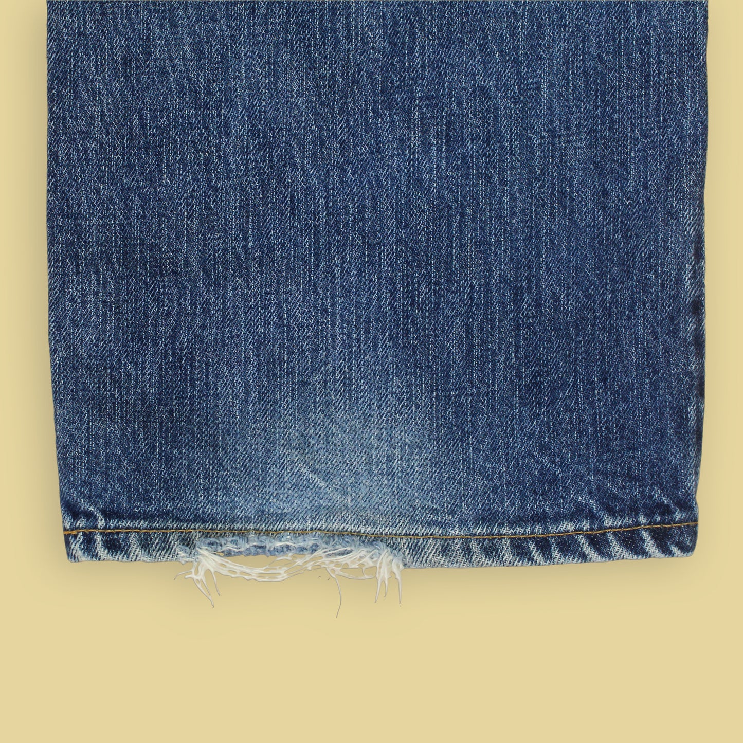 Double RL Light Wash Selvedge Denim Straight Leg Jeans