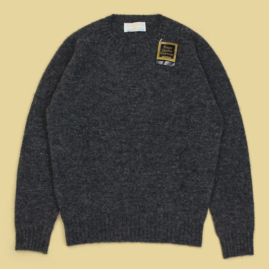 Archie Brown & Son Shetland Wool Crew Neck Sweater