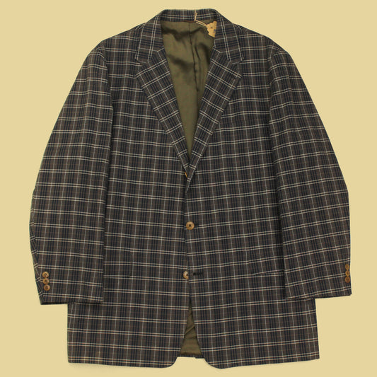Vintage J. Crew Plaid Cotton Sport Coat