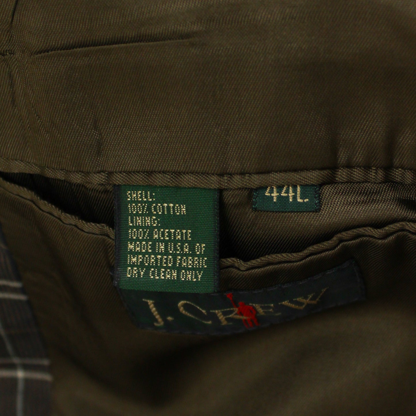 Vintage J. Crew Plaid Cotton Sport Coat