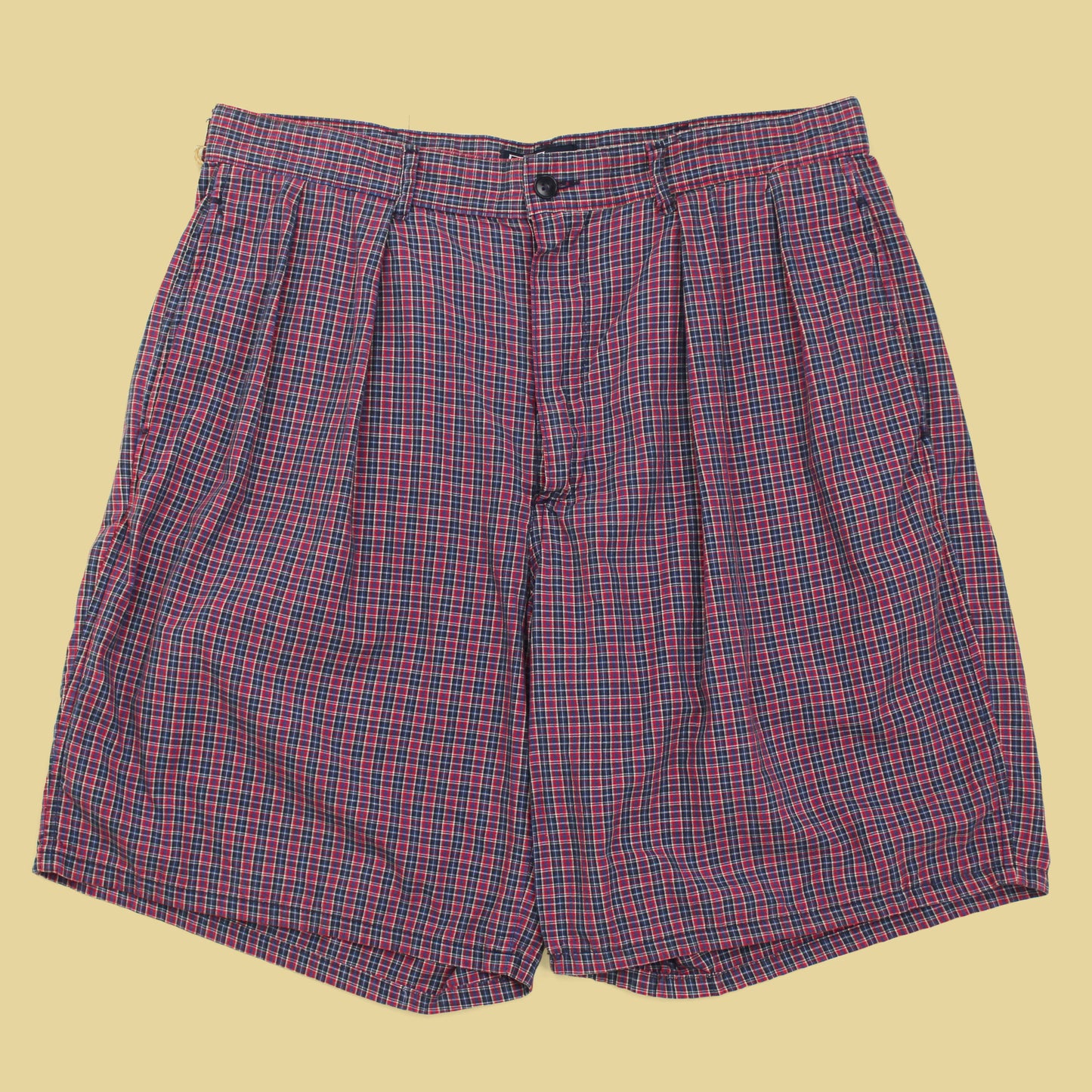 Polo Ralph Lauren Micro Plaid Cotton Pleated Shorts