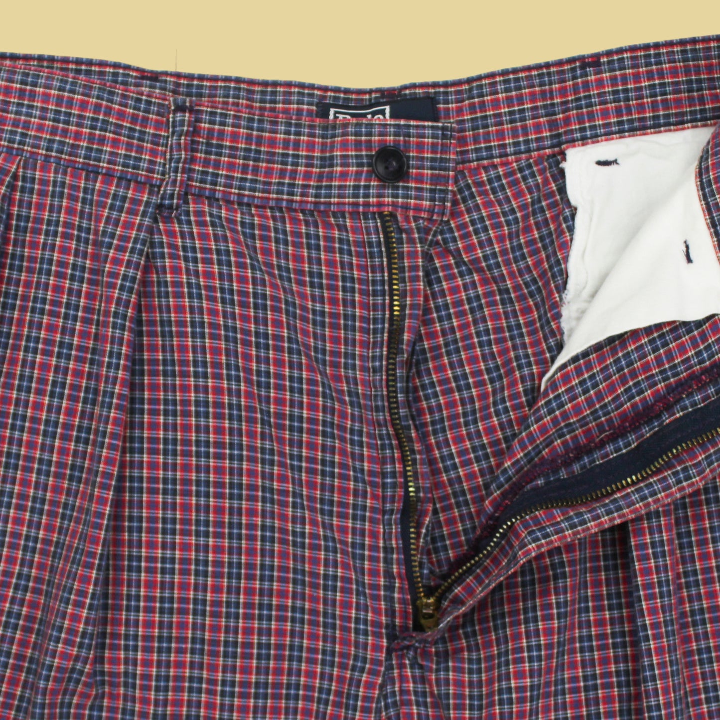 Polo Ralph Lauren Micro Plaid Cotton Pleated Shorts