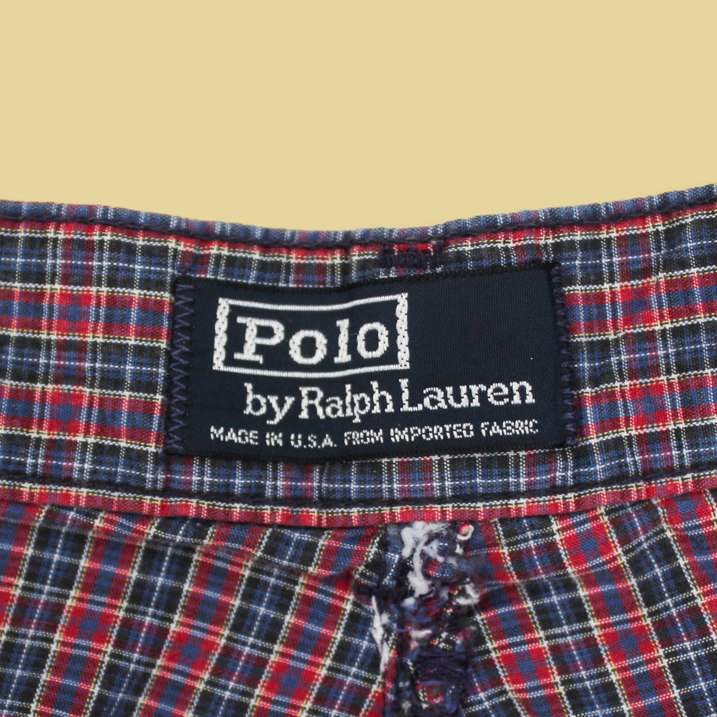 Polo Ralph Lauren Micro Plaid Cotton Pleated Shorts