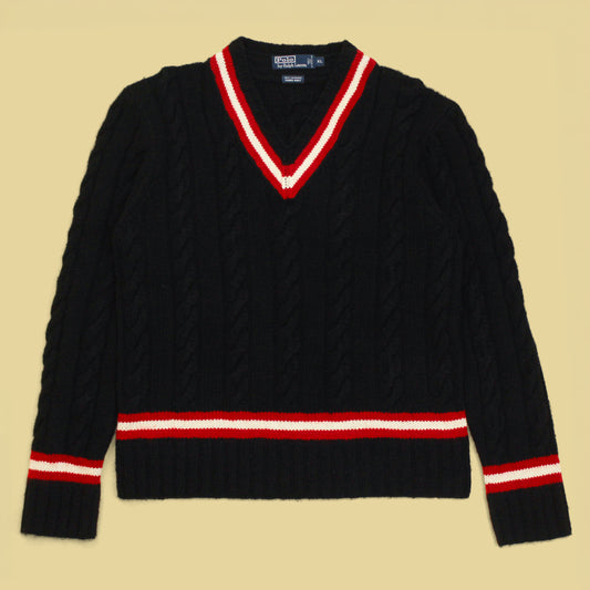 Polo Ralph Lauren Cable Knit Cashmere Tennis Sweater