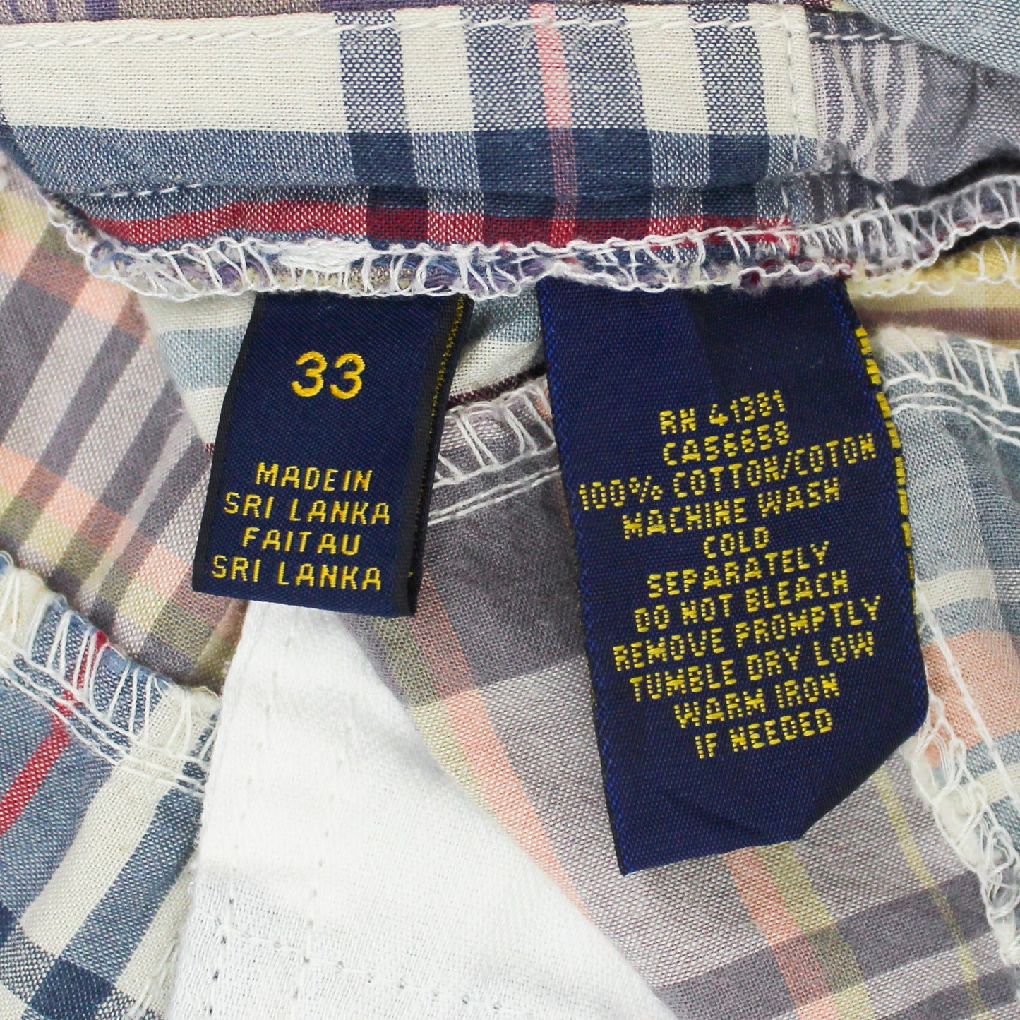 Polo Ralph Lauren Plaid Patchwork Madras Shorts