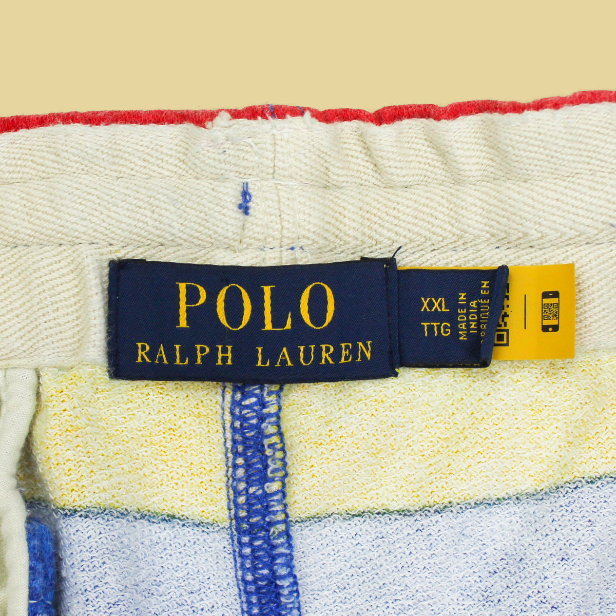 Polo Ralph Lauren Gradient Stripe Print Cotton Terry Fleece Sweat Shorts
