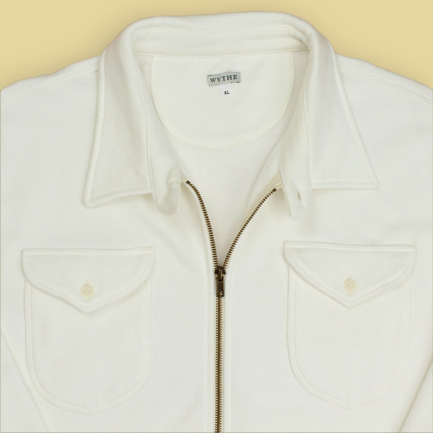 Wythe Cotton Fleece Quarter Zip Sweatshirt