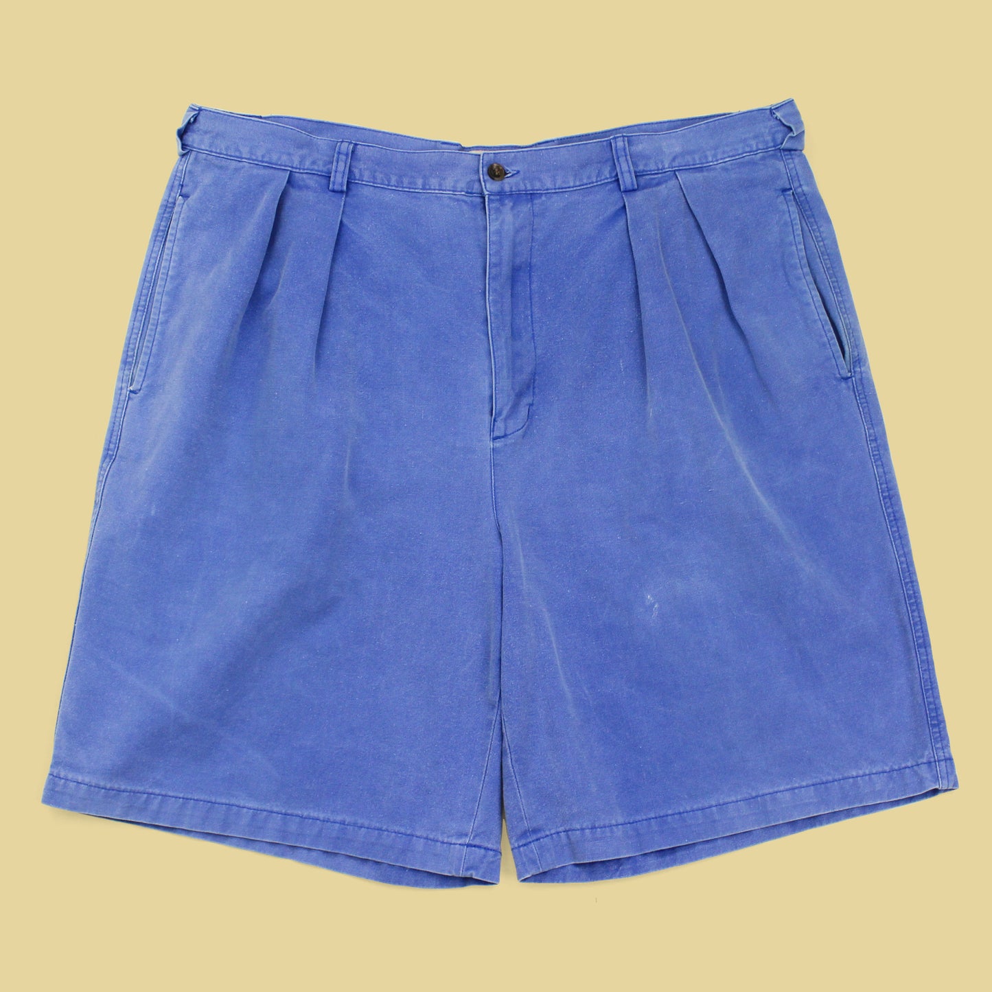 Vintage Banana Republic Garment-Dyed Canvas Cotton Pleated Shorts