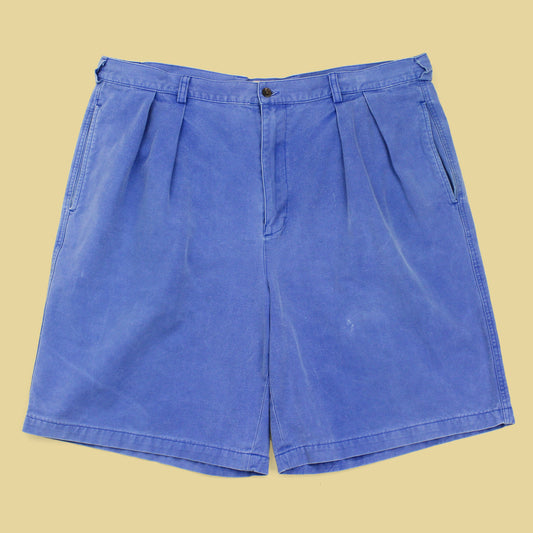 Vintage Banana Republic Garment-Dyed Canvas Cotton Pleated Shorts